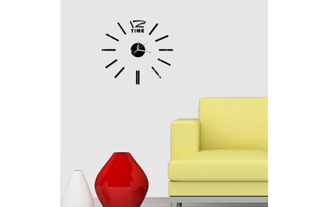 9.99 € Auksinis 3D sieninis laikrodis 10B