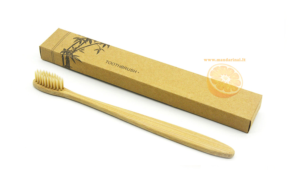 4.17 € Dantų šepetėliai suaugusiems iš natūralaus bambuko