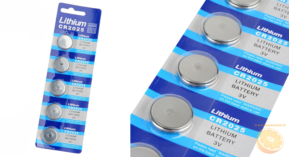 1,00 € Ličio baterija CR2025