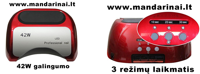 116 € už 189 € vertės 42W Profesionalią UV Led lempą 116 € už 189 € vertės 42W Profesionalią UV Led lempą