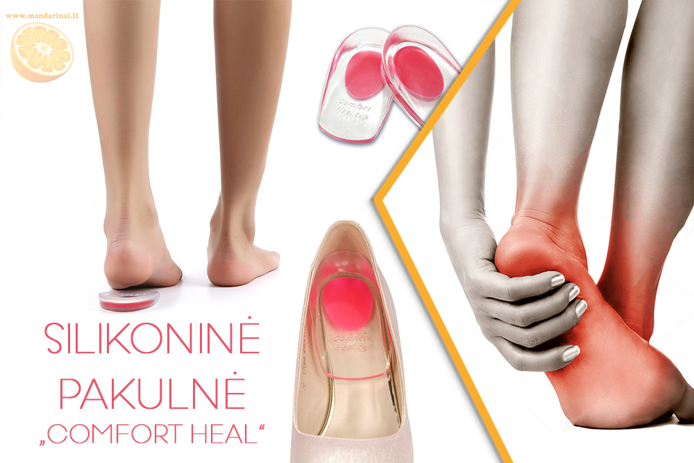 6.99 € Silikoninė pakulnė „COMFORT HEAL“ 2vnt. (rausva)