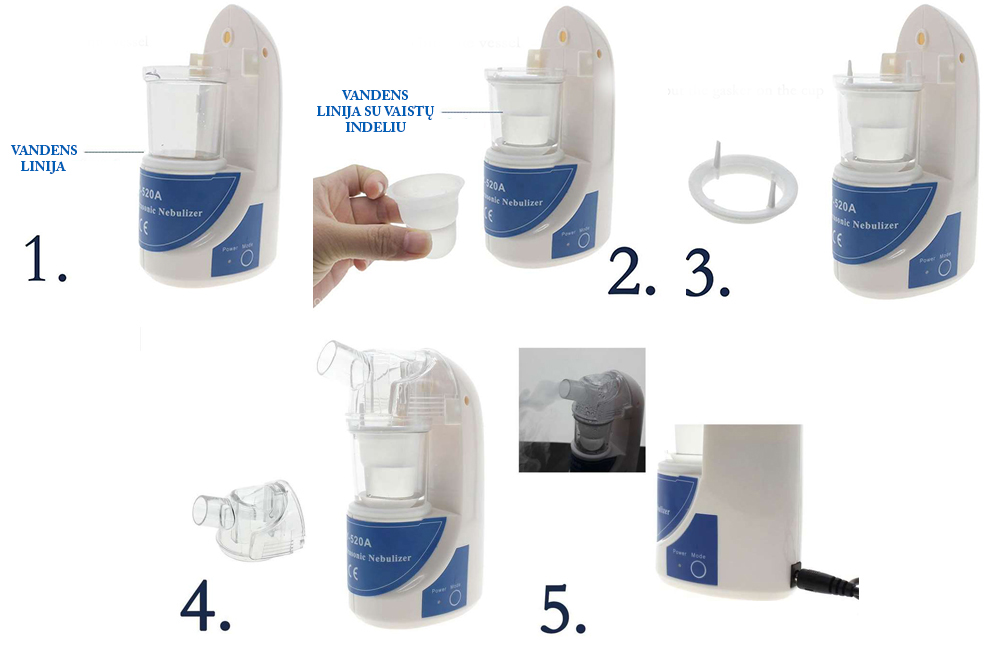 34.99 € Ultragarsinis inhaliatorius