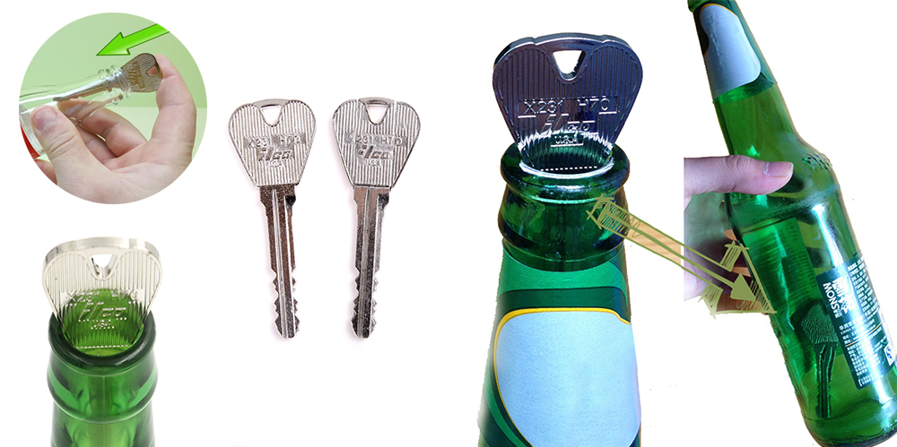 6.99 € rekvizitai fokusui „Raktas butelyje“