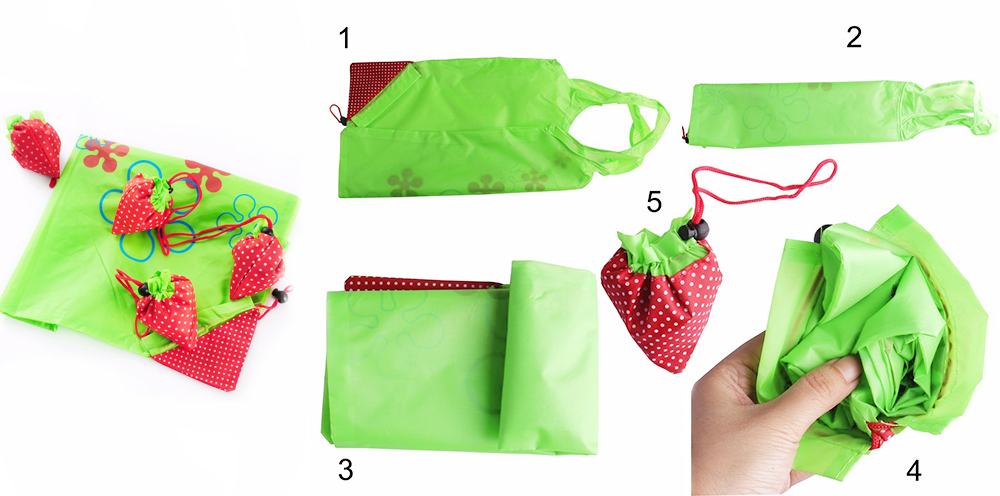 1.90 € už 2.47 € vertės pirkinių krepšį - pakabuką „braškę“