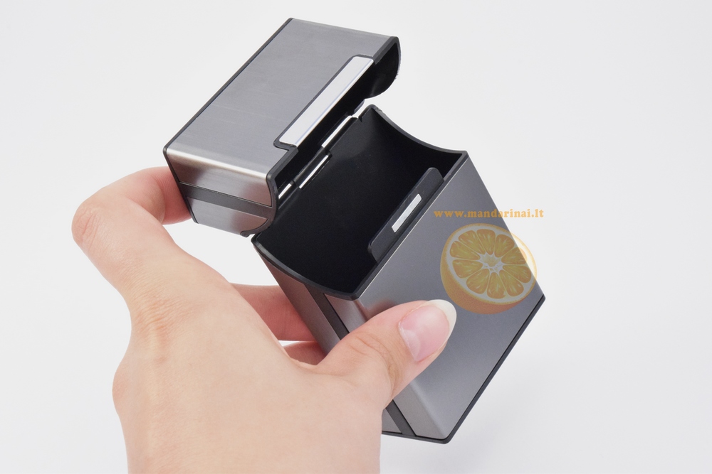 4.99 € tamsiai pilkas dėklas - porcigaras cigaretėms