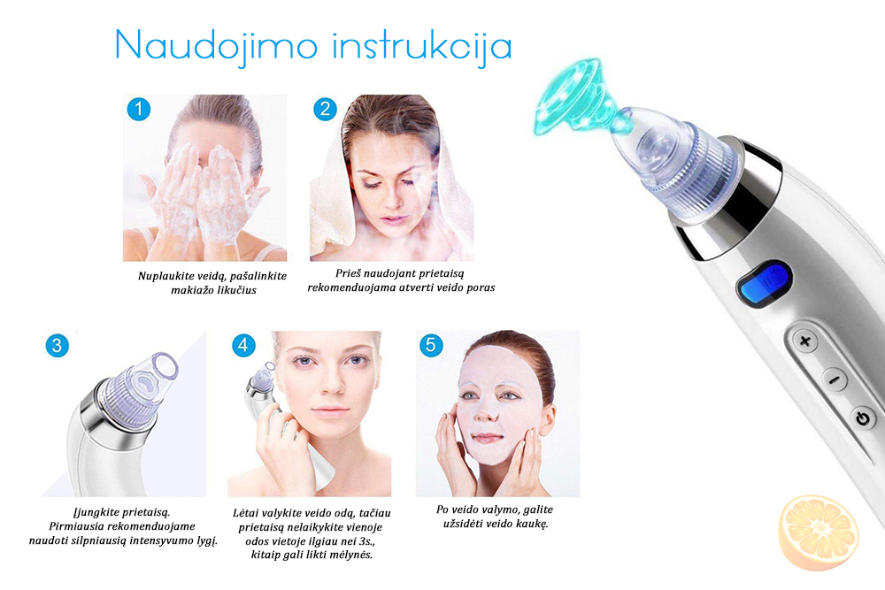 33.99 € Galingas vakuuminis veido porų valymo prietaisas 33.99 € Galingas vakuuminis veido porų valymo prietaisas