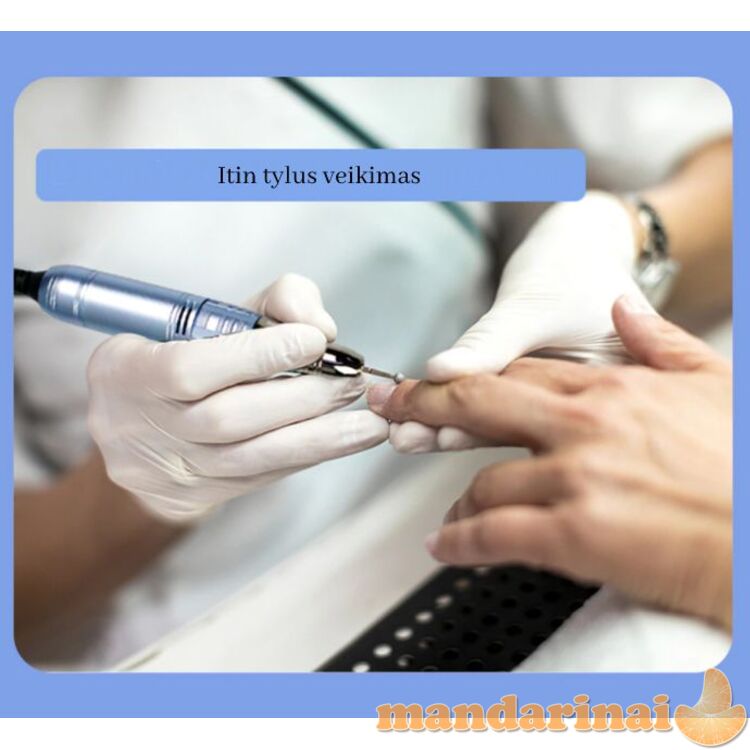 35W 35000 apsukų profesionali freza manikiūrui