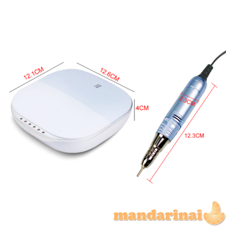 35W 35000 apsukų profesionali freza manikiūrui