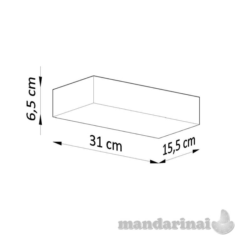 Sieninis šviestuvas keramika Taugan  6