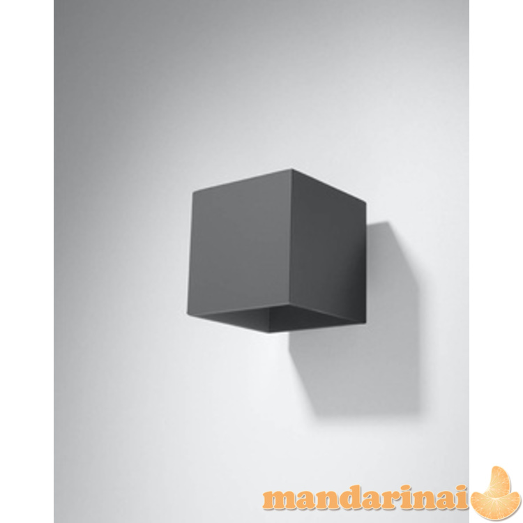 Sieninis šviestuvas QUAD1 antracitas