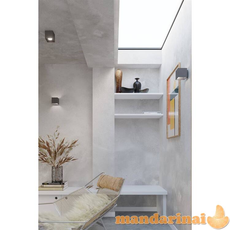 Sieninis šviestuvas QUAD1 antracitas