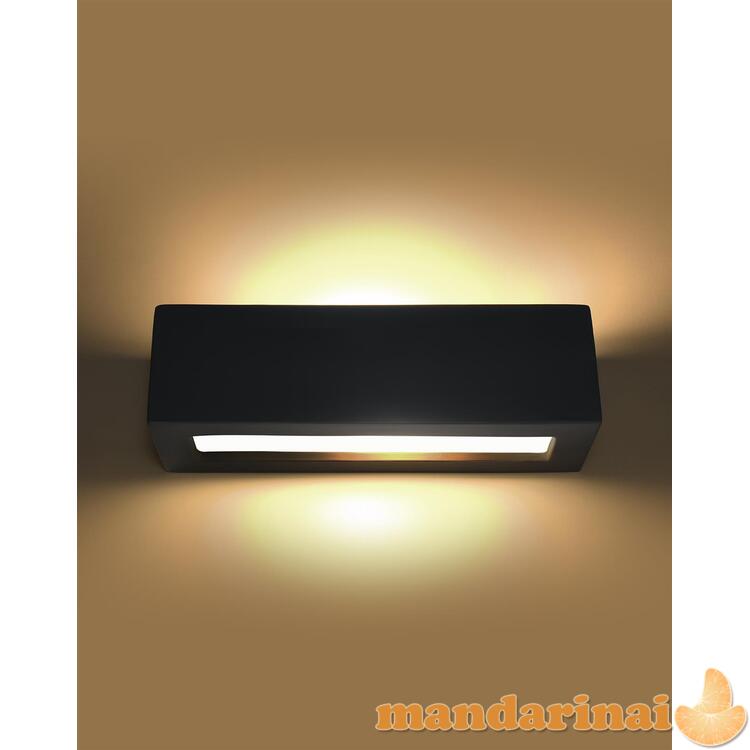 Sieninis šviestuvas keramika vega juoda