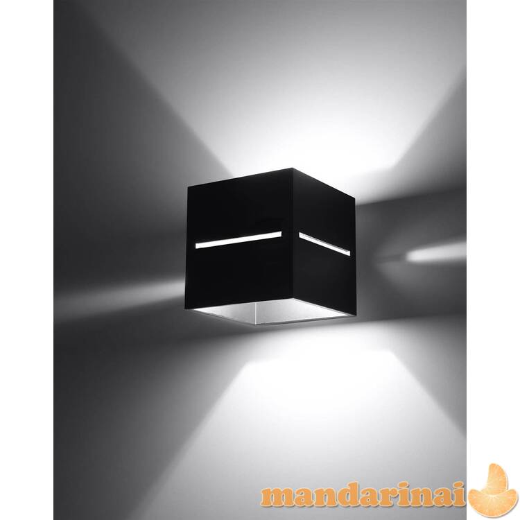 Sieninis šviestuvas lobo juoda spalva