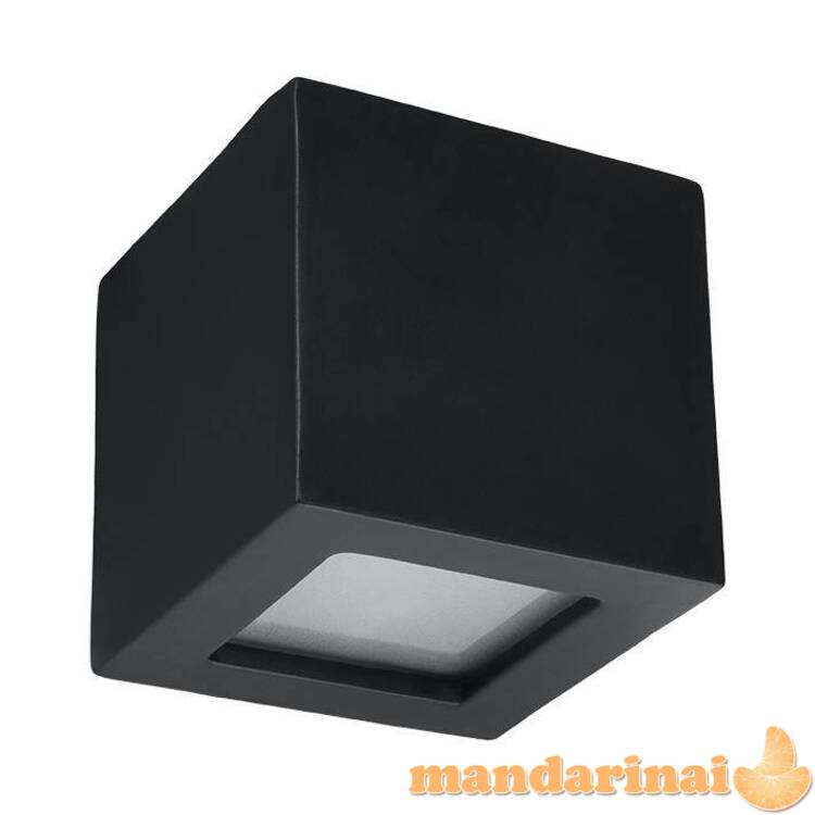 Sieninis šviestuvas keramika leo juodas