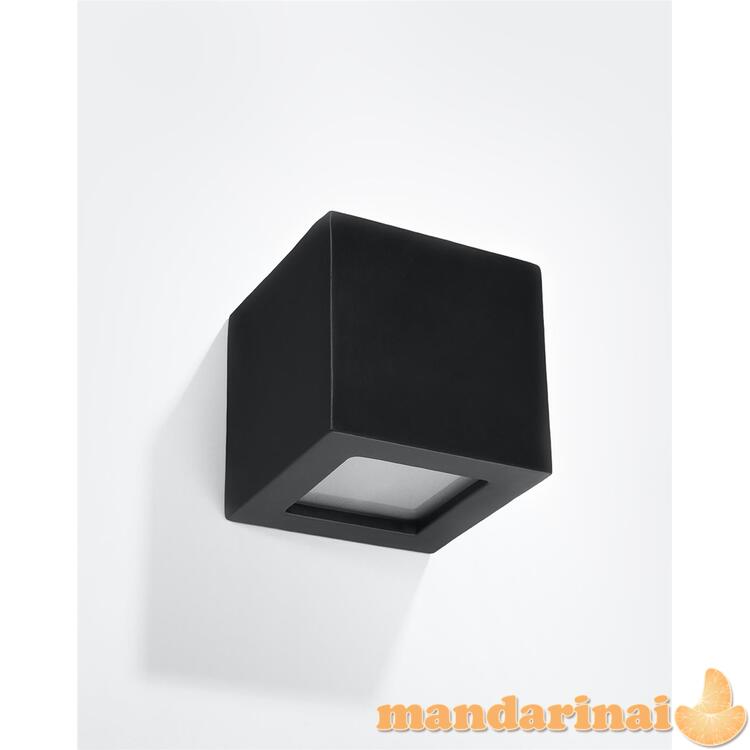 Sieninis šviestuvas keramika leo juodas