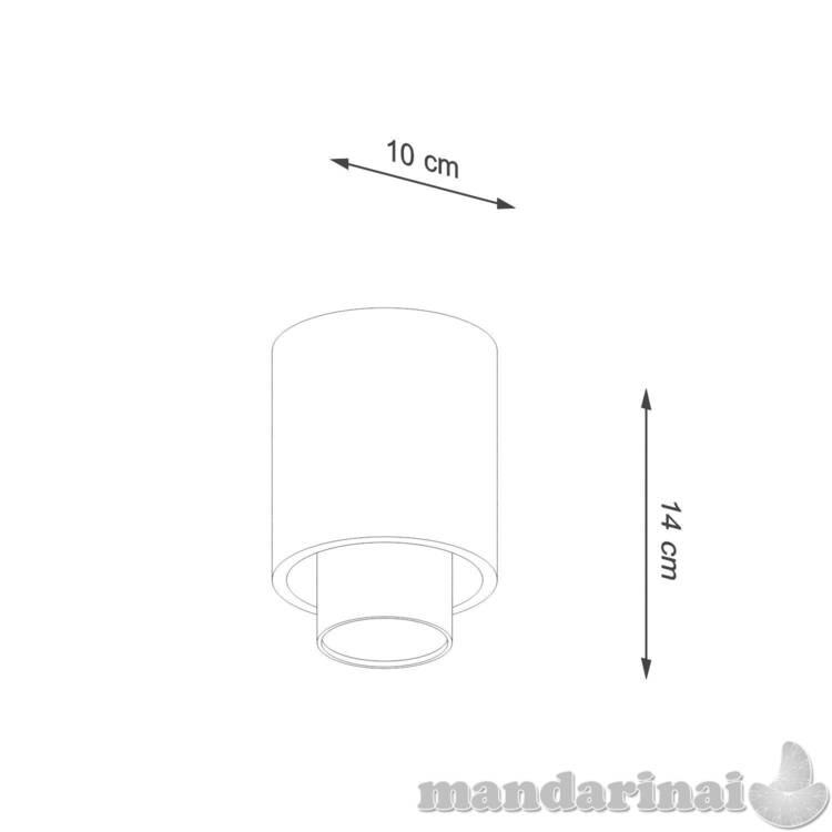 NESI juodas Lubinis šviestuvas