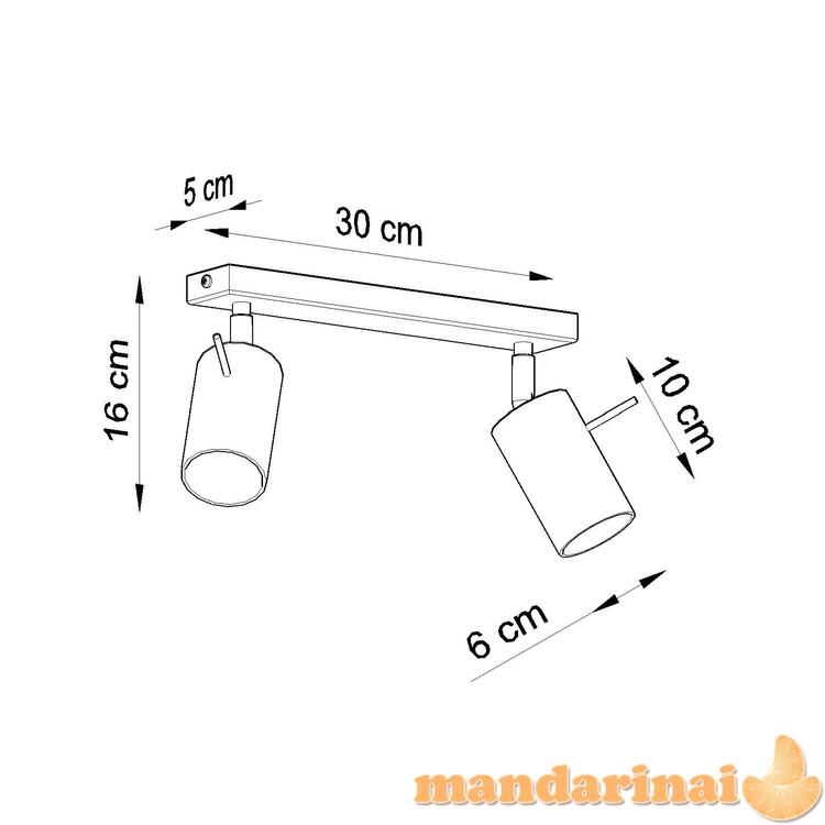 Šviestuvas žiedas 2 baltas