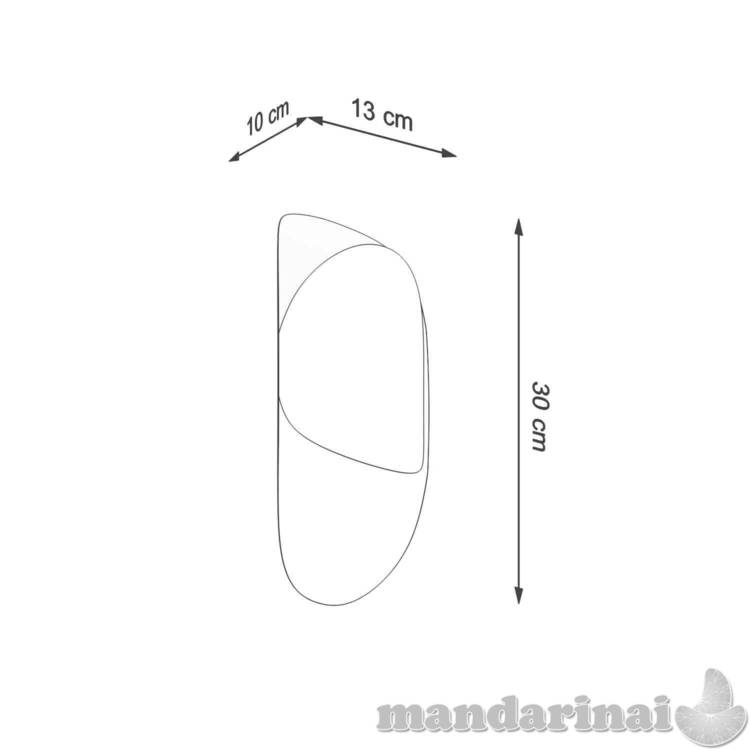 Sieninis šviestuvas ašarojimas juodas