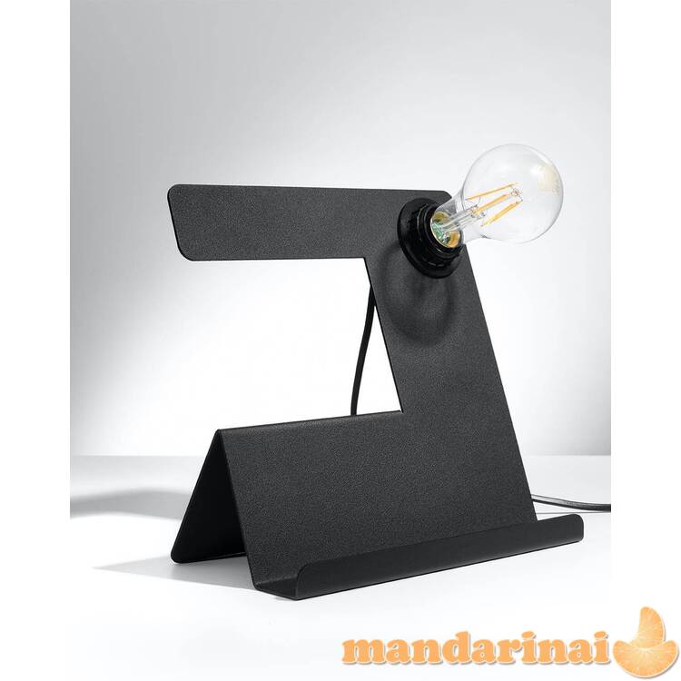 Stalo lempos nuolydis juodas 1