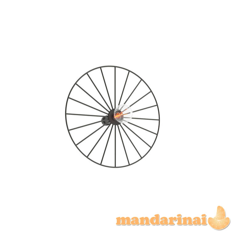 Sieninė lemputė / Lubinis šviestuvas „Sirkel 30“ juodas 1