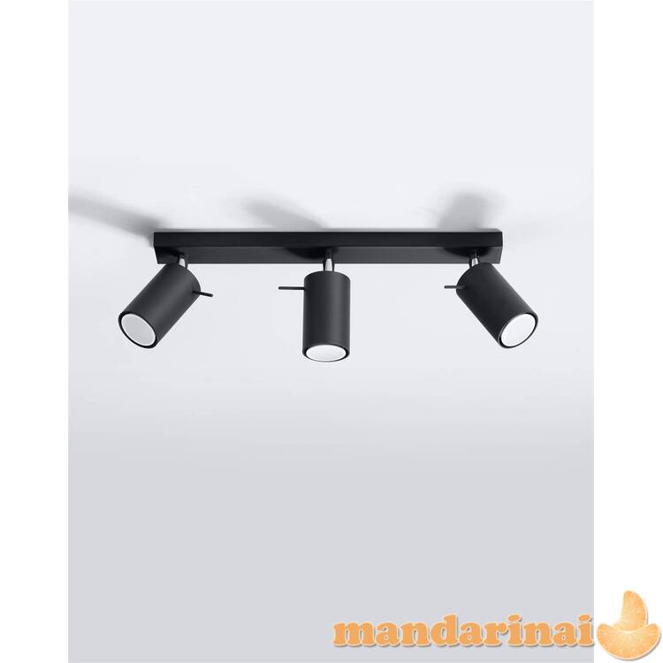 Lubinis šviestuvas žiedas 3 juodas 1