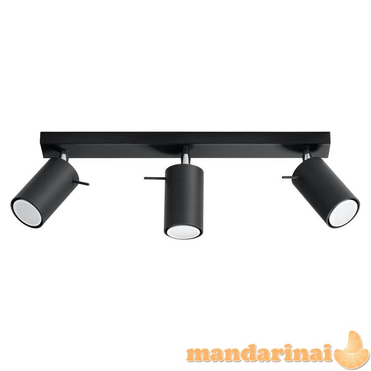 Lubinis šviestuvas žiedas 3 juodas 2