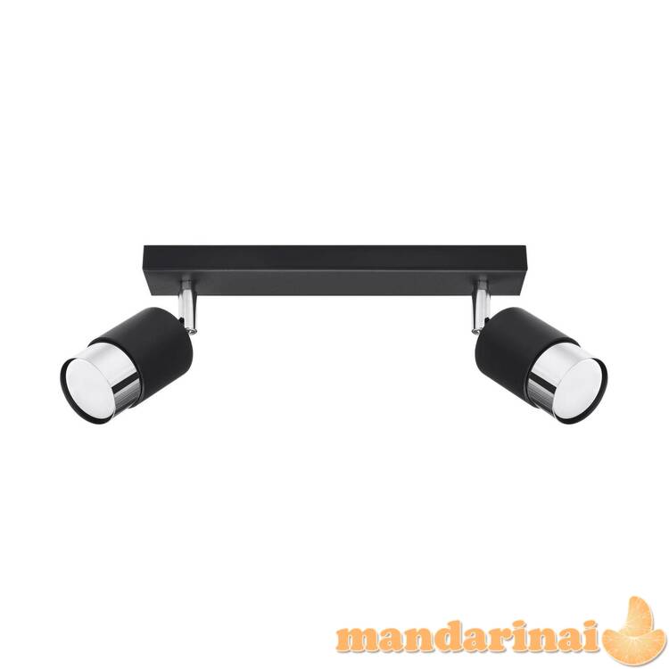 Nero Lubinis šviestuvas 2 juodos/chromo 2