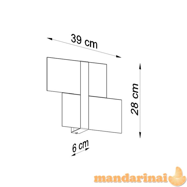 Sieninis šviestuvas masymo chromas 3