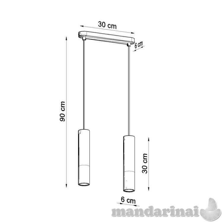 Pakabinama lempa Borgio 2 balta