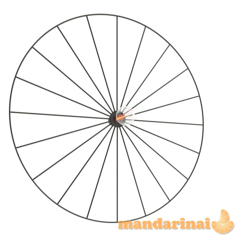 Sieninė lemputė / Lubinis šviestuvas „Sirkel 60“ juodas 1