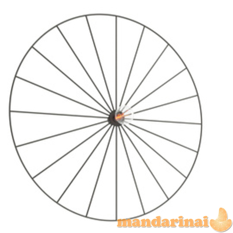 Sieninė lemputė / Lubinis šviestuvas „Sirkel 60“ juodas 6