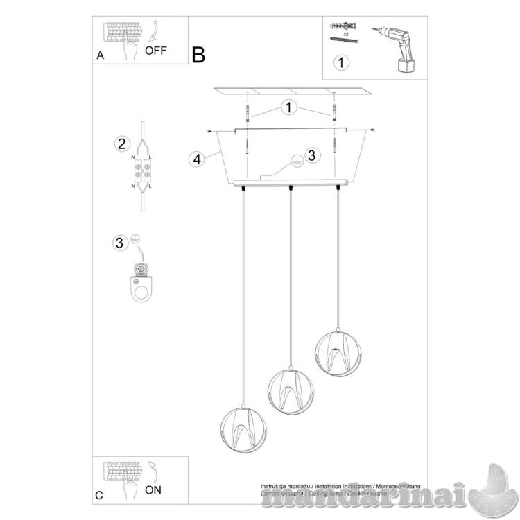 Pakabinama lempa tulos 3l balta