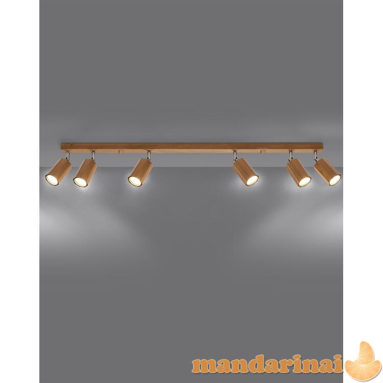 Lubinis šviestuvas Zeke 6 ąžuolas