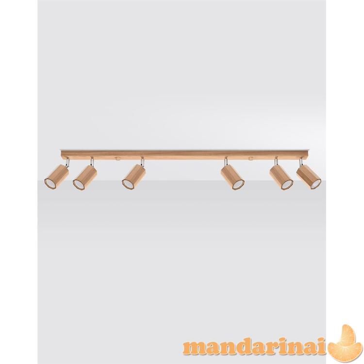 Lubinis šviestuvas Zeke 6 ąžuolas 1