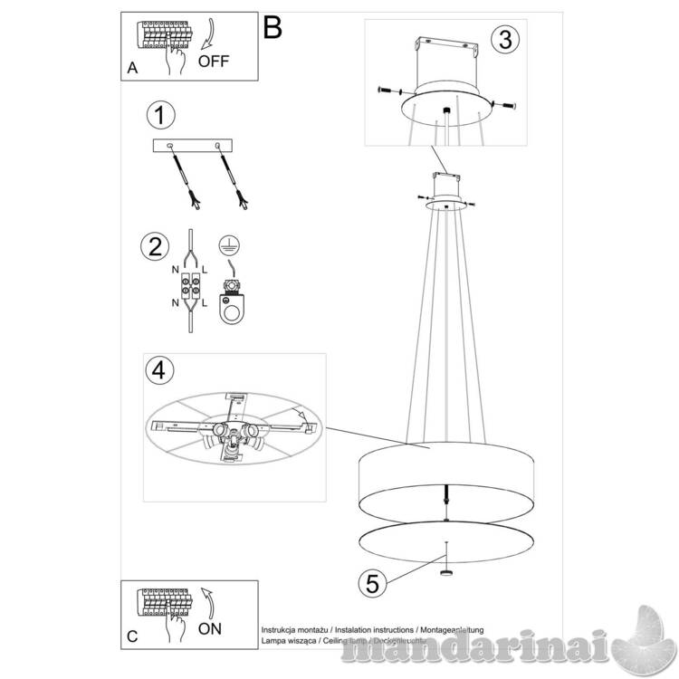 Liustra SKALA 60 balta