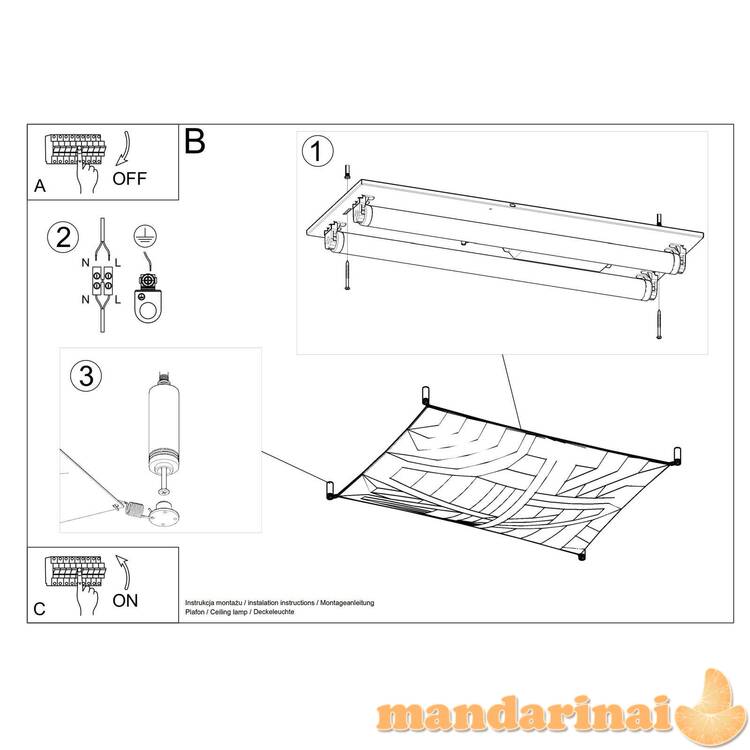 Lubinis šviestuvas luna 1 balta 4