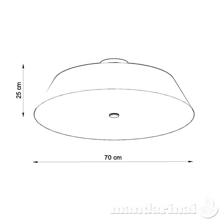 Lubinis šviestuvas vega 70 balta