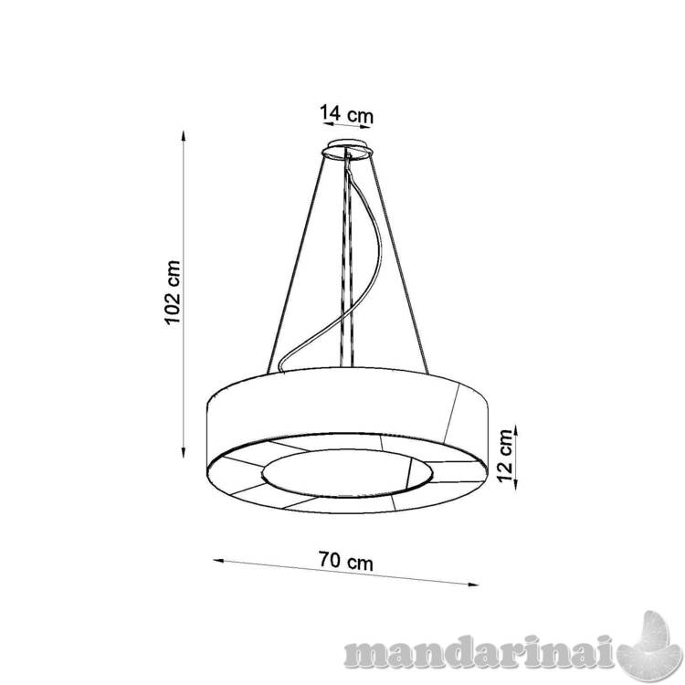 Liustra saturno plonas 70 balta 3