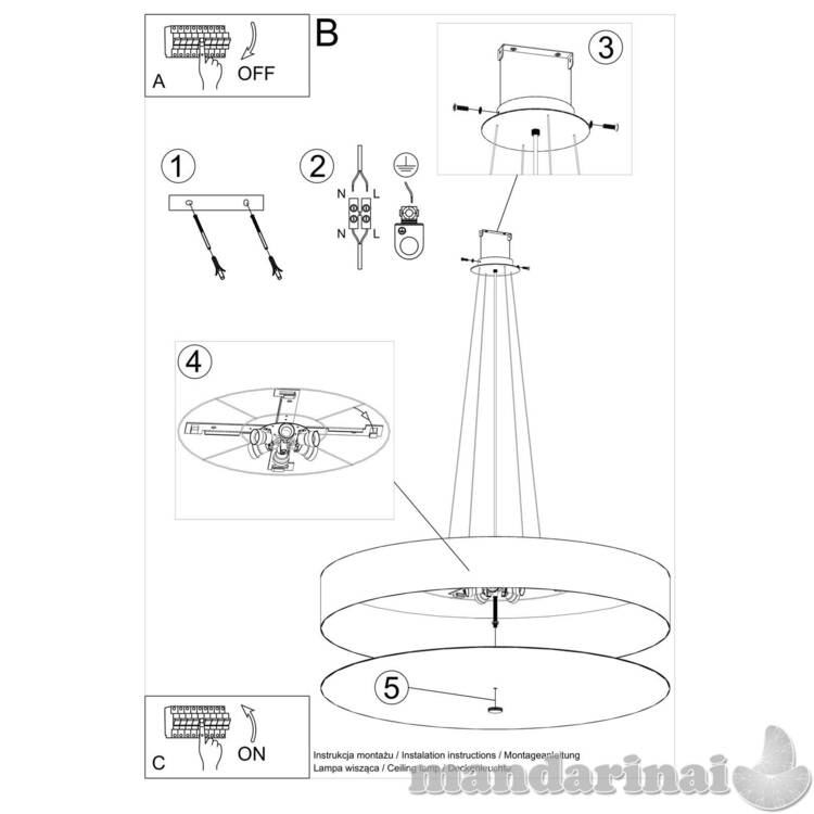 Liustra SKALA 100 balta