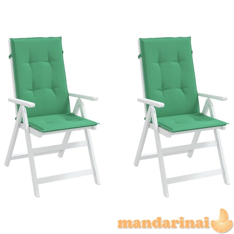 Sodo kėdės pagalvėlės, 2vnt., žalios, 120x50x3cm