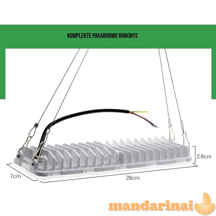 Pakabinamas 500W pilno spektro šviestuvas augalams