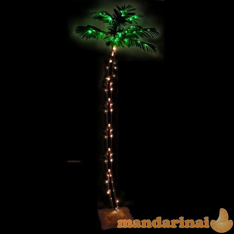 Palmė su 192 šiltomis baltomis led lemputėmis, 300cm