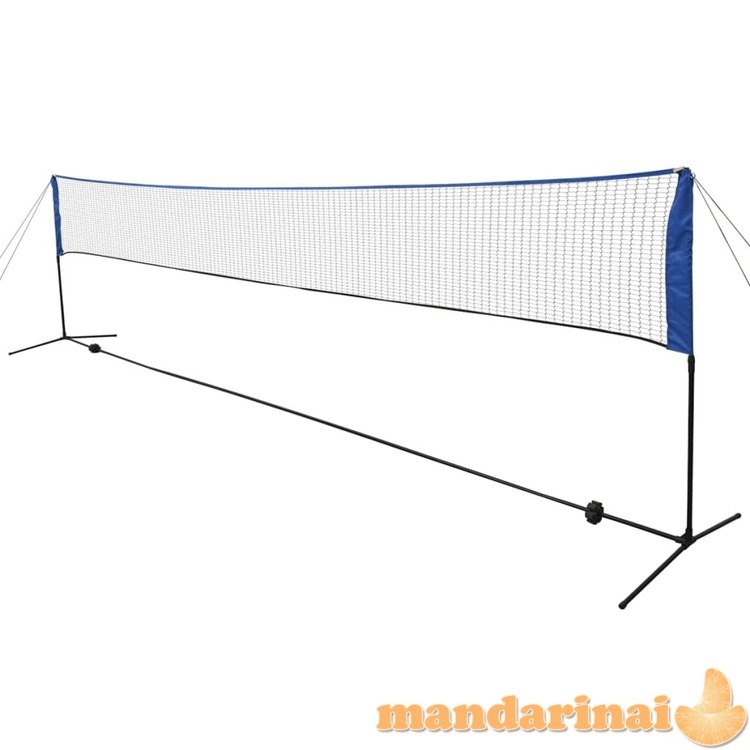Badmintono tinklas su plunksninukais, 600x155 cm
