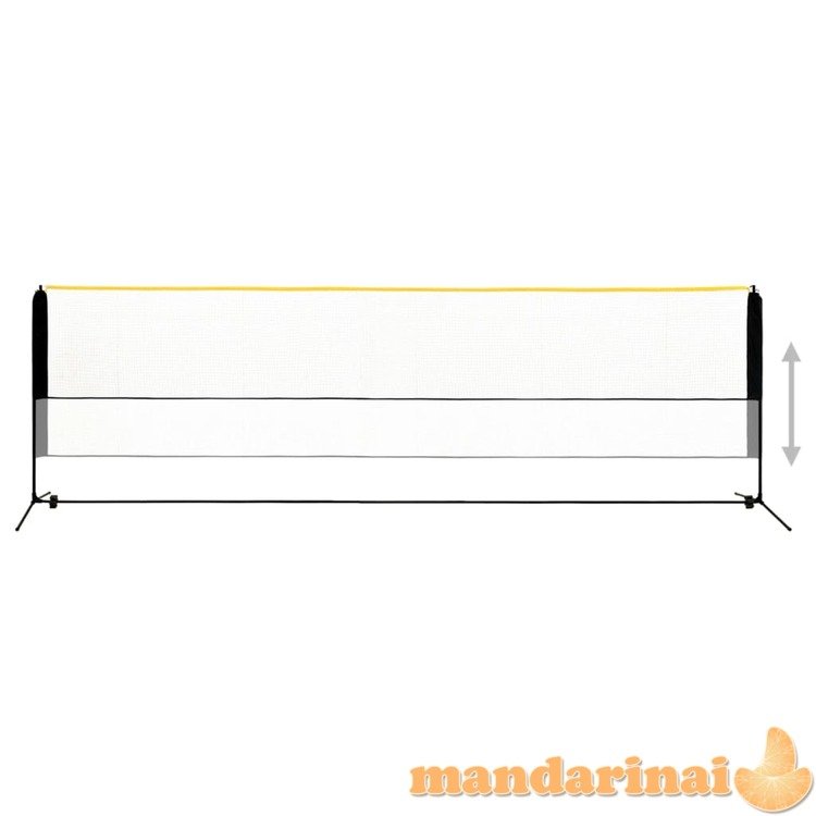 Reguliuojamas badmintono tinklas, 500x103x94–158cm, metalas