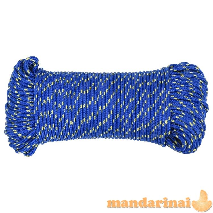 Valties virvė, mėlynos spalvos, 3mm, 50m, polipropilenas