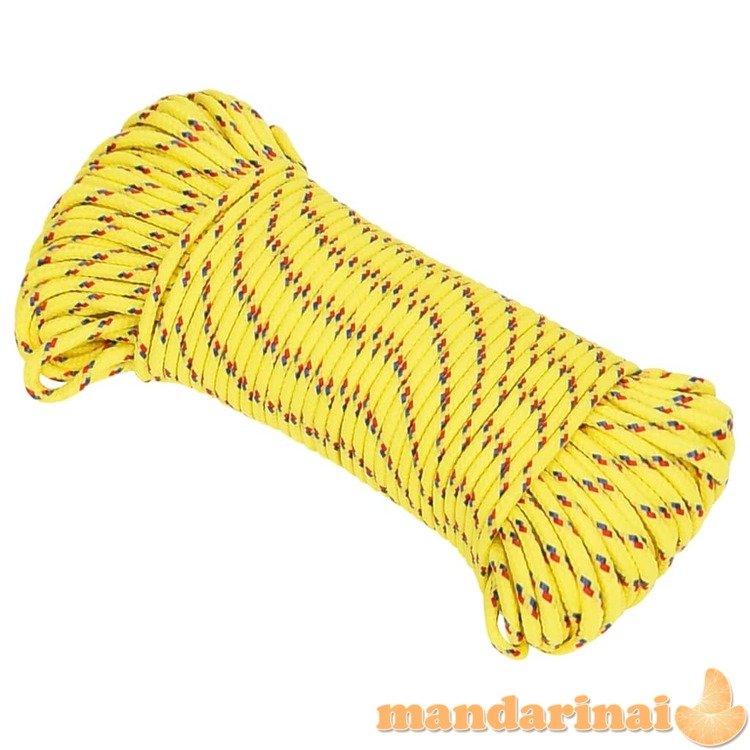 Valties virvė, geltonos spalvos, 3mm, 500m, polipropilenas