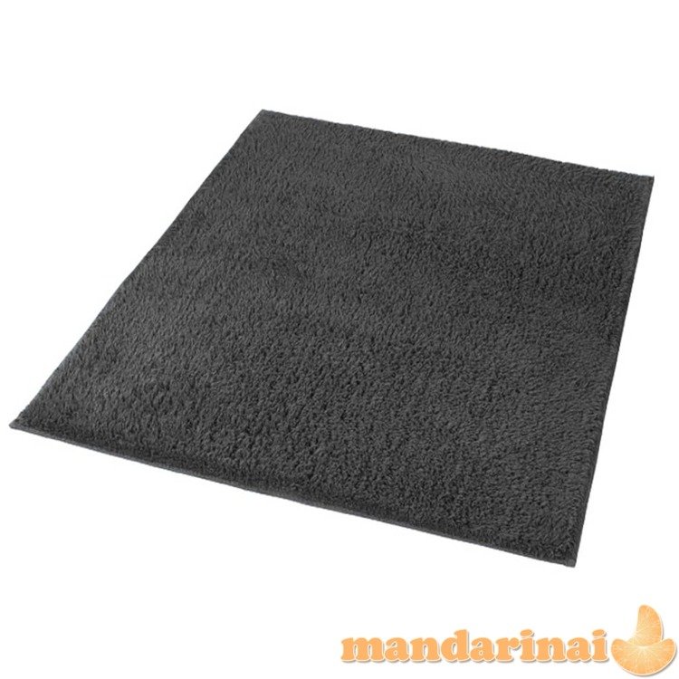 430238 kleine wolke bath rug  kansas  55x65cm anthracite grey