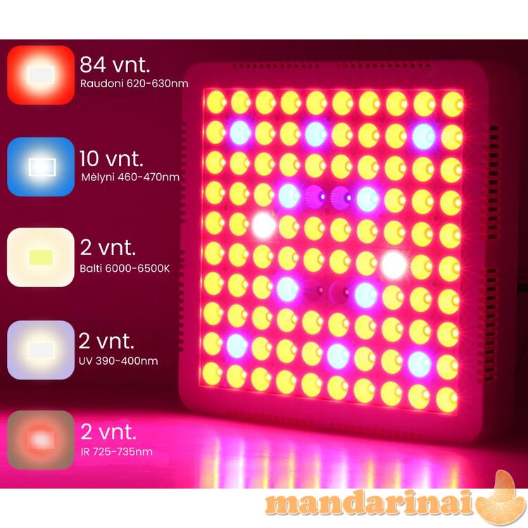 1000W pilno spektro panelė su aušinimu