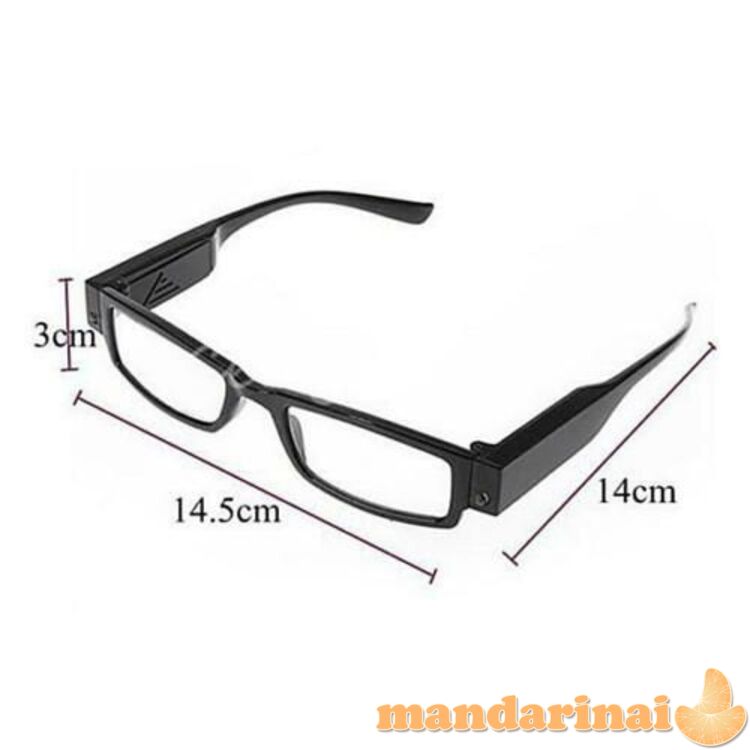 Skaitymo akiniai su LED apšvietimu