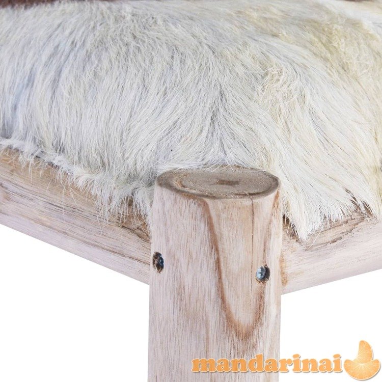 Baro taburetė, tikra ožkos oda ir tikmedžio medienos masyvas